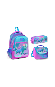 Coral High Kaplumbağa Desenli Beslenme Okul Çantası Kalemlik Coral High Kaplumbağa Desenli Beslenme Okul Çantası Kalemlik