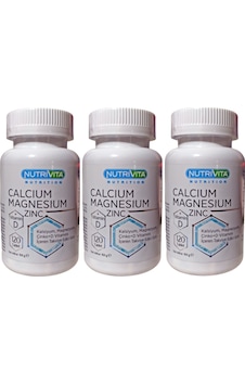 Nutrivita Nutrition Calcium Mağnesium Zinc Vitamin D 3 Kutu Nutrivita Nutrition Calcium Mağnesium Zinc Vitamin D 3 Kutu