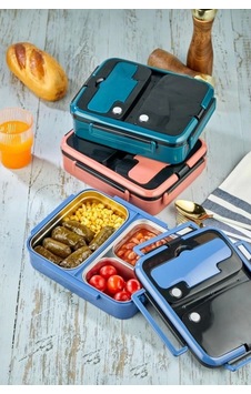 Cooker YK1392 Bölmeli Çelik Hazneli Yemek Kabı Çok Renkli Cooker YK1392 Bölmeli Çelik Hazneli Yemek Kabı Çok Renkli