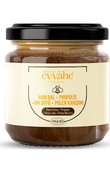 Ham Bal + Propolis + Arı Sütü + Polen Karışımı 250gr Ham Bal + Propolis + Arı Sütü + Polen Karışımı 250gr