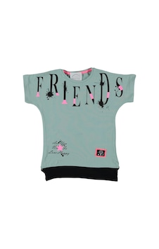 Liay Moda Frıends Baskılı Kız Çocuk Tişört Haki Liay Moda Frıends Baskılı Kız Çocuk Tişört Haki
