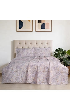 Aryıldız Home Peony Ranforce Baskılı Çift Kişilik Pike Çok Renkli