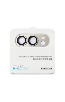 Hd İphone Duo Katlanabilir Uyumlu Titanyum Armor Ar Tam Kaplama Kamera Lens Koruyucu Beyaz
