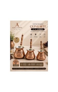 3 Lü Üzüm Desenli Bakır Cezve Seti 2-4-6 Kişilik 1,2 Mm El İşçiliği Ahşap Saplı Türk Kahvesi Cezve Takımı - Bakır Bileklik Hediyedir 3 Lü Üzüm Desenli Bakır Cezve Seti 2-4-6 Kişilik 1,2 Mm El İşçiliği Ahşap Saplı Türk Kahvesi Cezve Takımı - Bakır Bileklik Hediyedir
