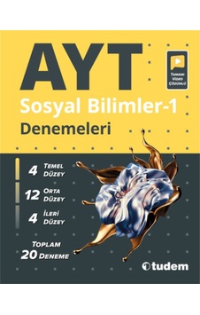 AYT Sosyal Bilimler-1 Denemeleri - Tudem Yayınları AYT Sosyal Bilimler-1 Denemeleri - Tudem Yayınları