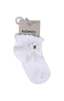 Katamino Argolis Aks Kız Bebek Çorap 46344 Beyaz Katamino Argolis Aks Kız Bebek Çorap 46344 Beyaz