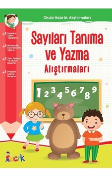 Sayıları Tanıma ve Yazma Alıştırmaları - Okula Hazırlık Alıştırmaları- Bıcırık Yayınları