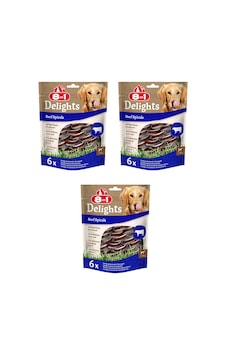 8in1 Delights Beef Spirals Biftekli Burgu Ödül 6 Lı X 3 Adet 8in1 Delights Beef Spirals Biftekli Burgu Ödül 6 Lı X 3 Adet