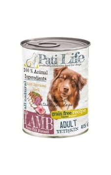 Pati Life Kuzu Etli Yetişkin Köpek Konserve Maması 6 x 415 G Pati Life Kuzu Etli Yetişkin Köpek Konserve Maması 6 x 415 G