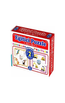 +3 Yaş Eğitici Çark Puzzle Hayvanlar Ve Taşıtlar (Diytoy)
