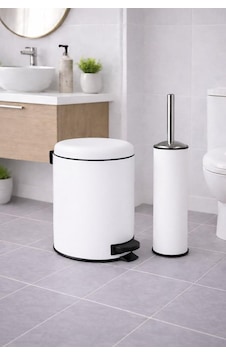 Sas Haus Beyaz 2'li Banyo Seti - Metal Çöp Kovası 3 Lt Ve Wc Fırçası Takımı Elit 7200 Çok Renkli Sas Haus Beyaz 2'li Banyo Seti - Metal Çöp Kovası 3 Lt Ve Wc Fırçası Takımı Elit 7200 Çok Renkli