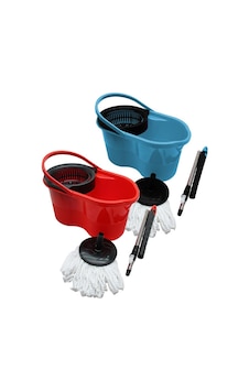 Zambak Zp-264 Kova Mop Temizlik Seti 18lt-şirink- Renkli Otomatik Dönerli