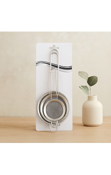 Mini Tel Süzgeç Metal Çerçeveli Ahşap - Gümüş Mini Tel Süzgeç Metal Çerçeveli Ahşap - Gümüş