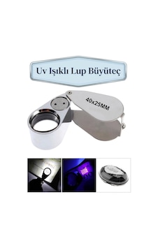 40x25 Mm Özel Kutulu Led Ve Uv Işıklı Lup Büyüteç Lup Mercek Kuyumcu Büyüteci Saatci Tamirci Büyüteç 40x25 Mm Özel Kutulu Led Ve Uv Işıklı Lup Büyüteç Lup Mercek Kuyumcu Büyüteci Saatci Tamirci Büyüteç
