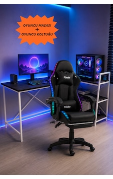Oyuncu Masası + Oyuncu Koltuğu Takımı, L Masa Ve Ledli Sandalye Seti, Raflı Masa, Gaming Masası, Gaming Sandalyesi-2 Diğer Oyuncu Masası + Oyuncu Koltuğu Takımı, L Masa Ve Ledli Sandalye Seti, Raflı Masa, Gaming Masası, Gaming Sandalyesi-2 Diğer
