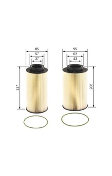 Bosch F026402146 Yakit Filtresi 1736248 1736250 1736251