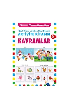 Aktivite Kitabım - Kavramlar 5+ Yaş - Okul Öncesi ve Erken Okul Dönemi- Martı Yayınları