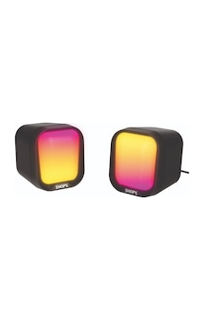 Snopy Sn-87u 2.0 Rgb Işıklı 2wx2ch Siyah Usb Gaming Speaker Mini Hoparlör Snopy Sn-87u 2.0 Rgb Işıklı 2wx2ch Siyah Usb Gaming Speaker Mini Hoparlör