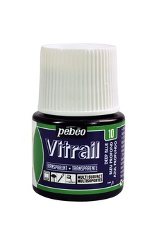 Pebeo Vitrail Cam Boyası 45ml - 10 Deep Blue Pebeo Vitrail Cam Boyası 45ml - 10 Deep Blue