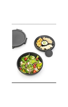 Brb-8710755206344-brabantia Make Take Dark Grey Plastik Bölmeli Yemek Taşıma Tabağı 1.3l Koyu Gri Brb-8710755206344-brabantia Make Take Dark Grey Plastik Bölmeli Yemek Taşıma Tabağı 1.3l Koyu Gri