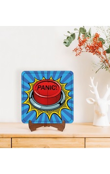 Bk Gift Pop Art Tasarımlı Ahşap Standlı Puzzle Çerçeve-33 Bk Gift Pop Art Tasarımlı Ahşap Standlı Puzzle Çerçeve-33