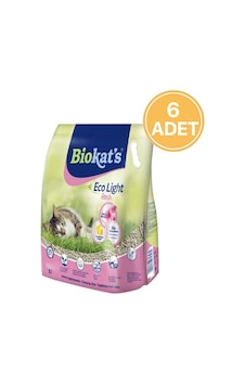 Biokat's Eco Light Fresh Cherry Blossom Pelet Kedi Kumu 6 x 5 L