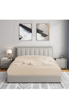 Soley Jersey %100 Pamuk Çift Kişilik 160 X 200 Lastikli Çarşaf Bej Soley Jersey %100 Pamuk Çift Kişilik 160 X 200 Lastikli Çarşaf Bej