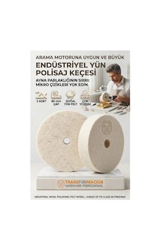Krm 2 Li Aj Keçesi 80mm Sert Yün Disk Metal, Altın, Gümüş İçin Ayna Parlaklığı 723185 Krm Krm 2 Li Aj Keçesi 80mm Sert Yün Disk Metal, Altın, Gümüş İçin Ayna Parlaklığı 723185 Krm