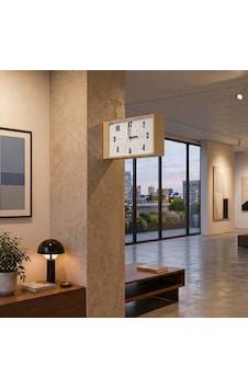 Fibrika Store Retro Station Duvar Saati - Minimalist Tasarım Krem