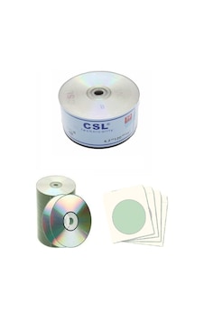 Csl CD-R 700MB 80Min 52X Boş CD 10'lu + CD Zarfı 10'lu Csl CD-R 700MB 80Min 52X Boş CD 10'lu + CD Zarfı 10'lu