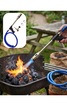 Lpg - 508 - Pürmüz Alev Tabancası Hortumlu Ayarlanabilir Gazlı Alev Yakıcı Kamp Ve - Metemıx - Mangal Başlatıcı Diğer