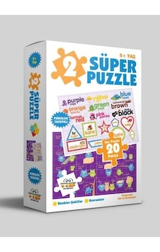 2 Süper Puzzle / Renkler - Şekiller - Kavramlar (Kutulu) 2 Süper Puzzle / Renkler - Şekiller - Kavramlar (Kutulu)