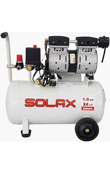 Solax HM0.55JW/24 1 Hp 8 Bar 24 LT Süper Sessiz Hava Kompresörü Solax HM0.55JW/24 1 Hp 8 Bar 24 LT Süper Sessiz Hava Kompresörü