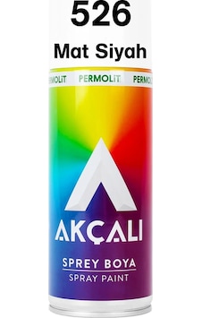 Akçalı 526 Mat Siyah Sprey Boya Akçalı 526 Mat Siyah Sprey Boya