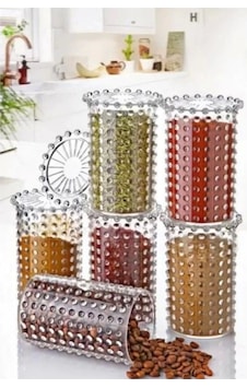 Boncuklu Kavanoz 1 Adet Royaleks-82938 Çok Renkli Boncuklu Kavanoz 1 Adet Royaleks-82938 Çok Renkli