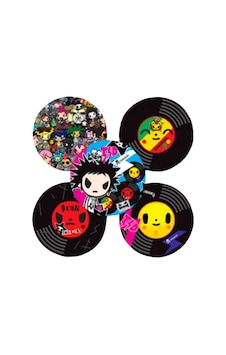 Tokidoki Coaster Set Bardak Altlığı Siyah
