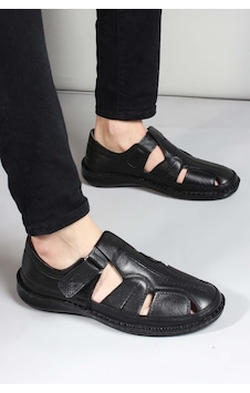 Fast Step Hakiki Deri Erkek Klasik Sandalet 662ma119b 001