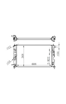 Radyatör - 975 - Vectra B Ac Klimasız Mek - Dpmıx-hb - Brazing 608x358x26 Radyatör - 975 - Vectra B Ac Klimasız Mek - Dpmıx-hb - Brazing 608x358x26