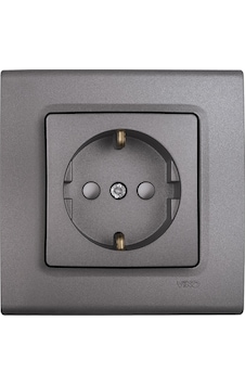 Viko Linnera Life 90442008 Granit Grisi Çerçeveli Topraklı Priz Viko Linnera Life 90442008 Granit Grisi Çerçeveli Topraklı Priz