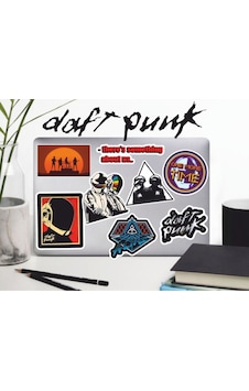 Daft Punk Sticker Seti Laptop Ajanda Pc Tablet Telefon Defter Etiket Bullet Journal Diğer