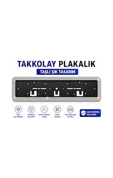 Plakalık Takkolay Taşlı Gümüş 1 Adet Plakalık Takkolay Taşlı Gümüş 1 Adet
