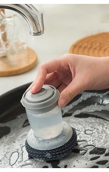 Pratik Temizlik Fırçası Tencere Altı Pas Sökme Fırçası Sıvı Deterjan Hazneli Bulaşık Fırçası Pratik Temizlik Fırçası Tencere Altı Pas Sökme Fırçası Sıvı Deterjan Hazneli Bulaşık Fırçası