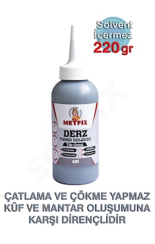 Metfix Derz Tamir Dolgusu 220gr Gri Gri