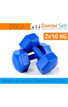 Dambıl Seti Plastik Dambıl 2x10 KG Dambıl Seti Plastik Dambıl 2x10 KG