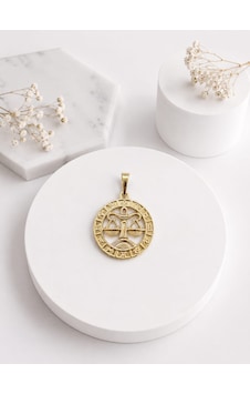 Melekcehobi Terazi Burcu Kolye Ucu Xuping 14k Gold Kaplama Astroloji Madalyon Kolye Ucu Altın Rengi Melekcehobi Terazi Burcu Kolye Ucu Xuping 14k Gold Kaplama Astroloji Madalyon Kolye Ucu Altın Rengi