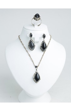 Otantik oltu taşı gümüş set Otantik oltu taşı gümüş set