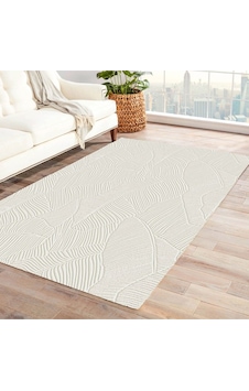 Jassrug Rölyef Halı 150x220 Garden Krem Krem Makine Halısı Jassrug Rölyef Halı 150x220 Garden Krem Krem Makine Halısı