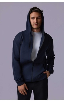 Defys Defy S Erkek Oversize Kapüşonlu Fermuarlı Cepli Sweatshirt Lacivert - 527577758 Lacivert
