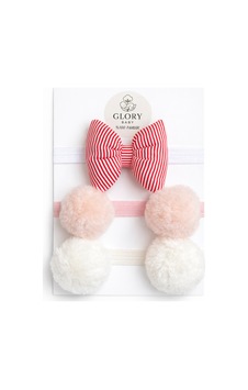 Kız Bebek Fiyonklu & Ponponlu Bandana - Saç Bandı 3'lü Set Pembe-ekru-kırmızı Çizgili Pembe-ekru-kırmızı Çizgili Kız Bebek Fiyonklu & Ponponlu Bandana - Saç Bandı 3'lü Set Pembe-ekru-kırmızı Çizgili Pembe-ekru-kırmızı Çizgili
