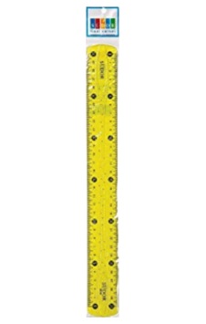 Kırılmaz Flexı Cetvel 30 Cm Sarı